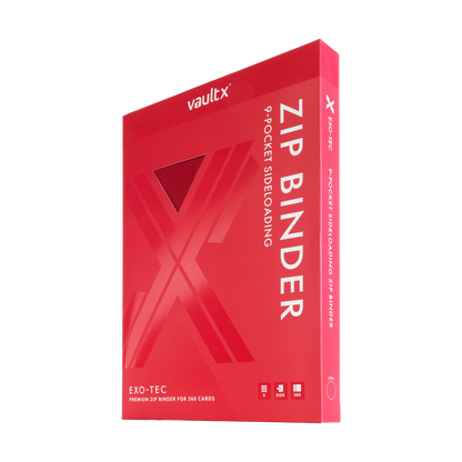 9-Pocket Exo-Tec® Zip Binder Product Gallery Image 2 [9309-fire-red]