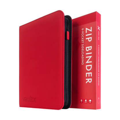 9-Pocket Exo-Tec® Zip Binder Product Gallery Image 4 [9309-fire-red]