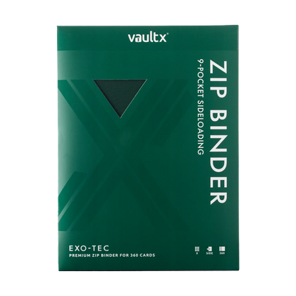 9-Pocket Exo-Tec® Zip Binder Product Gallery Image 4 [9309-forest-green]