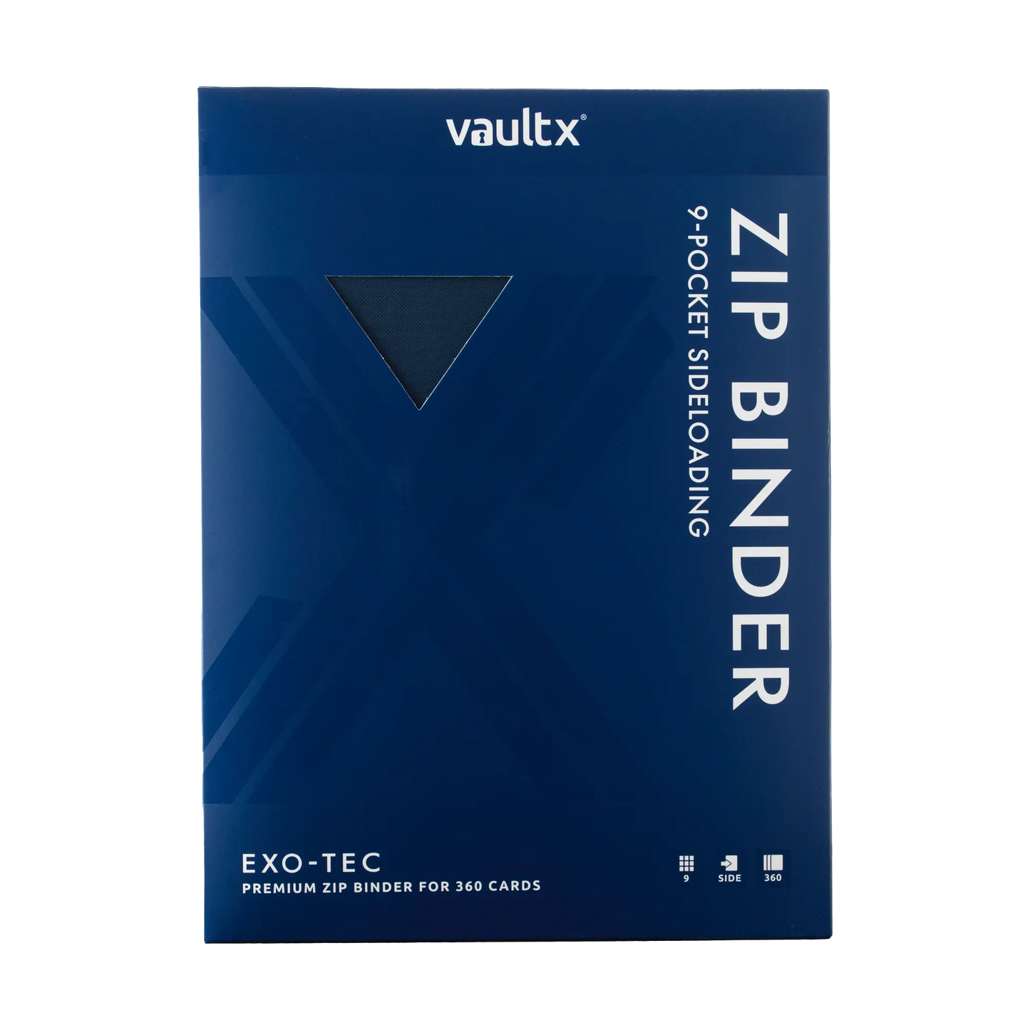 9-Pocket Exo-Tec® Zip Binder Product Gallery Image 4 [9309-royal-blue]