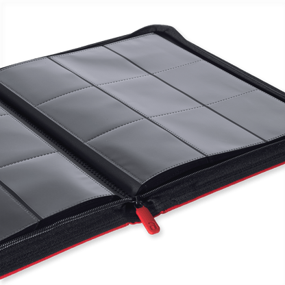 9-Pocket Exo-Tec® Zip Binder Product Gallery Image 8 [9309-fire-red]