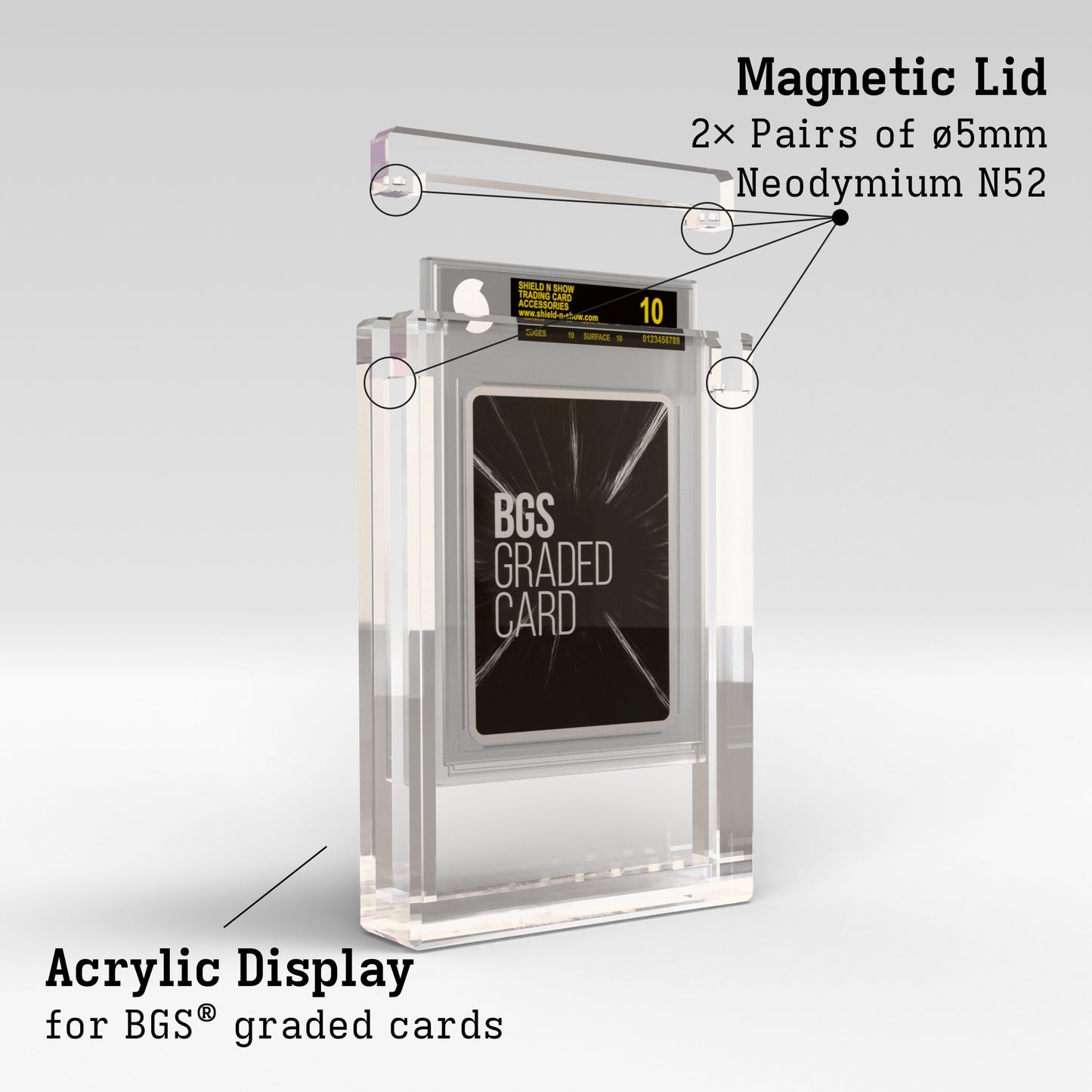 BGS Graded Card Display Case Product Gallery Image 3 (en)