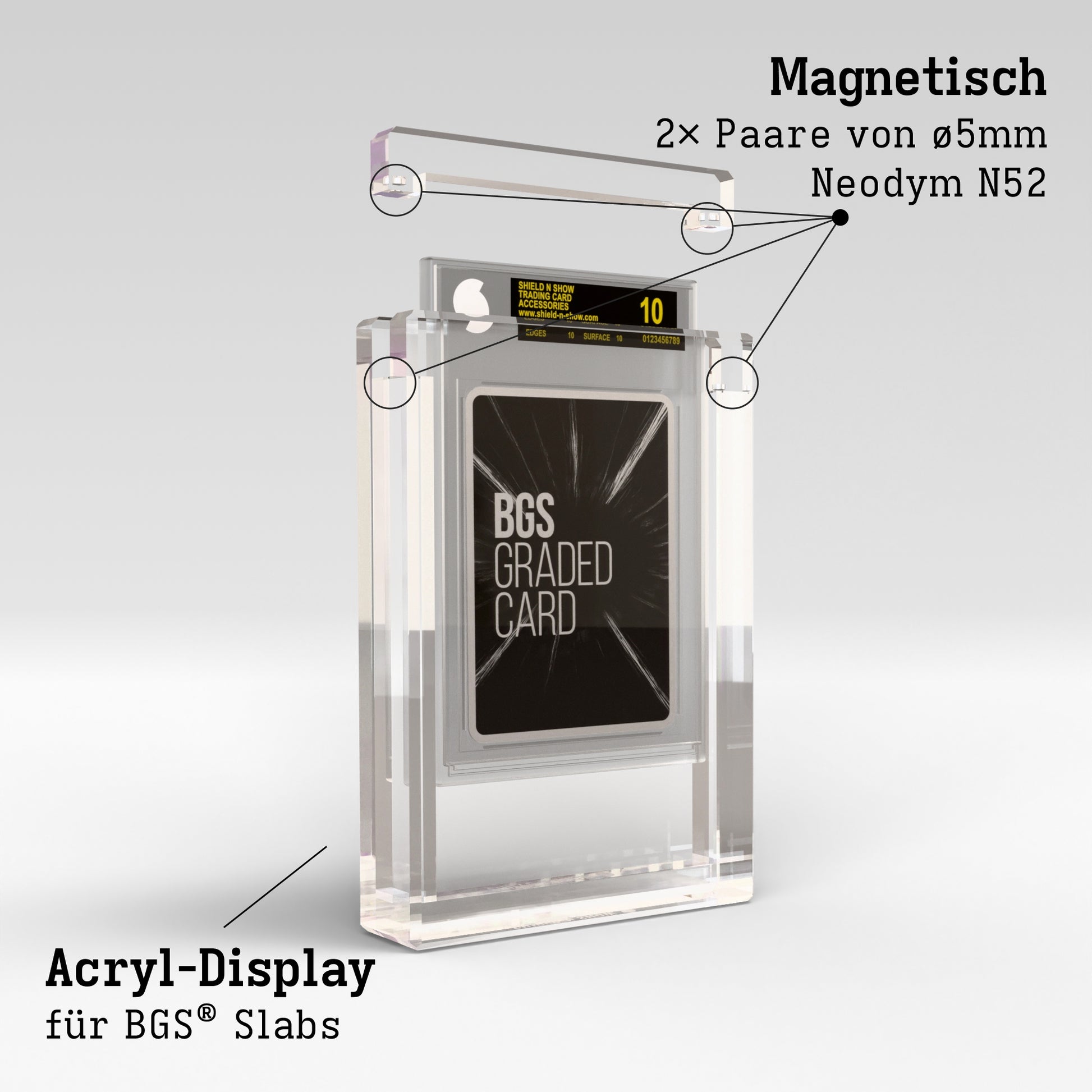 BGS Graded Card Display Case Product Gallery Image 6 (de)