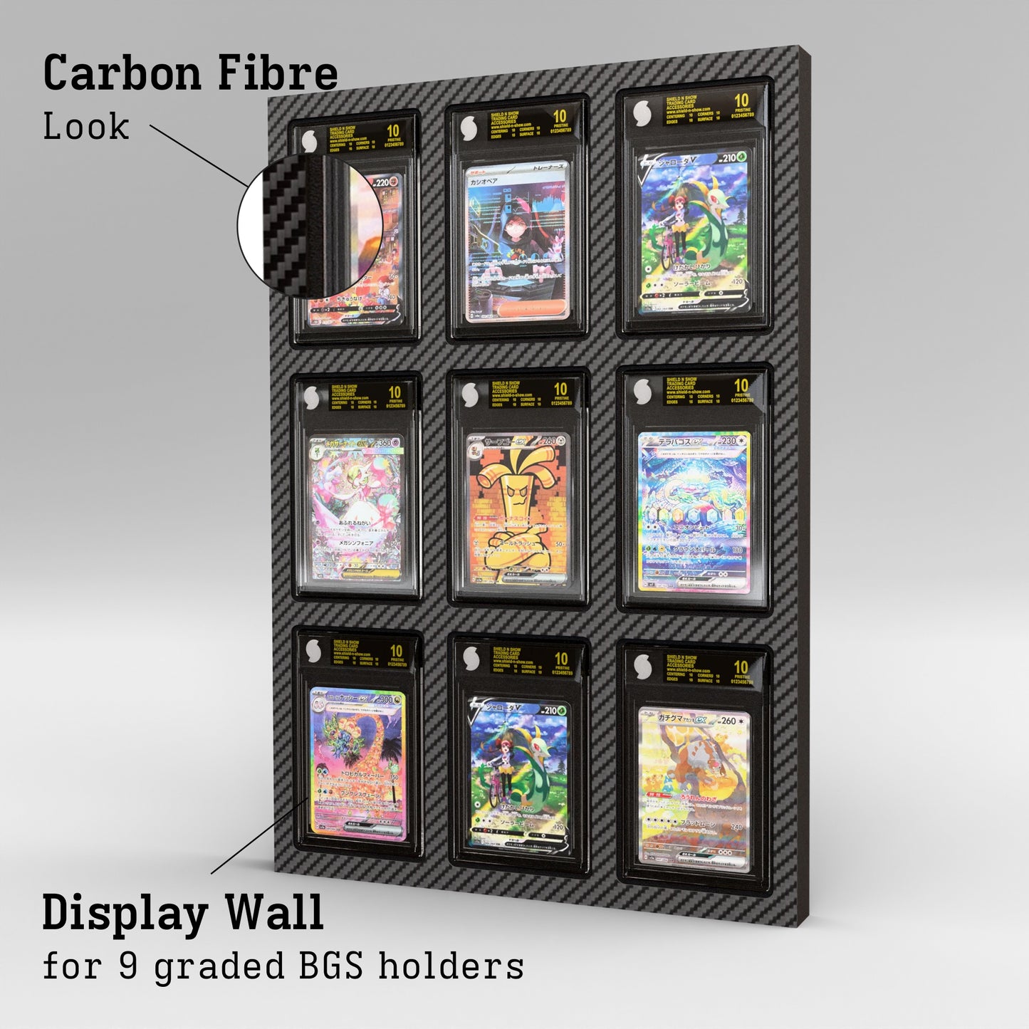 Display Wall for 3x3 BGS Graded Card Slabs Product Gallery Image 2 (de)