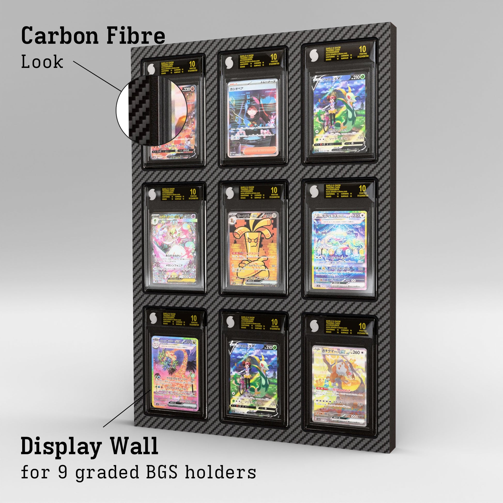 Display Wall for 3x3 BGS Graded Card Slabs Product Gallery Image 2 (de)