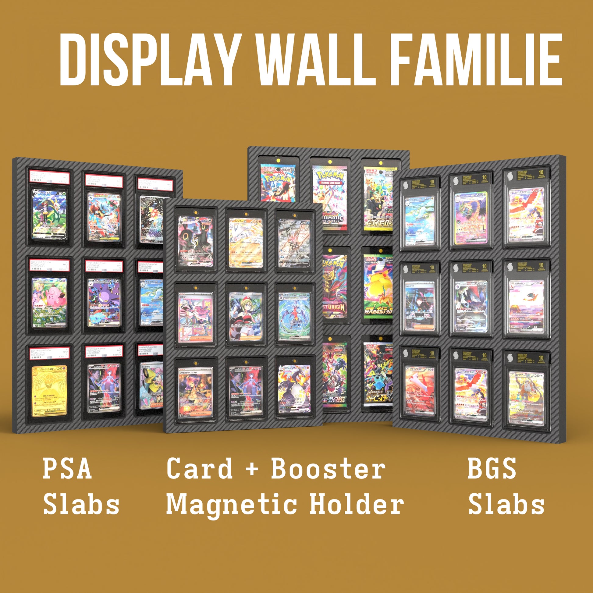 Display Wall for 3x3 BGS Graded Card Slabs Product Gallery Image 4 (de)