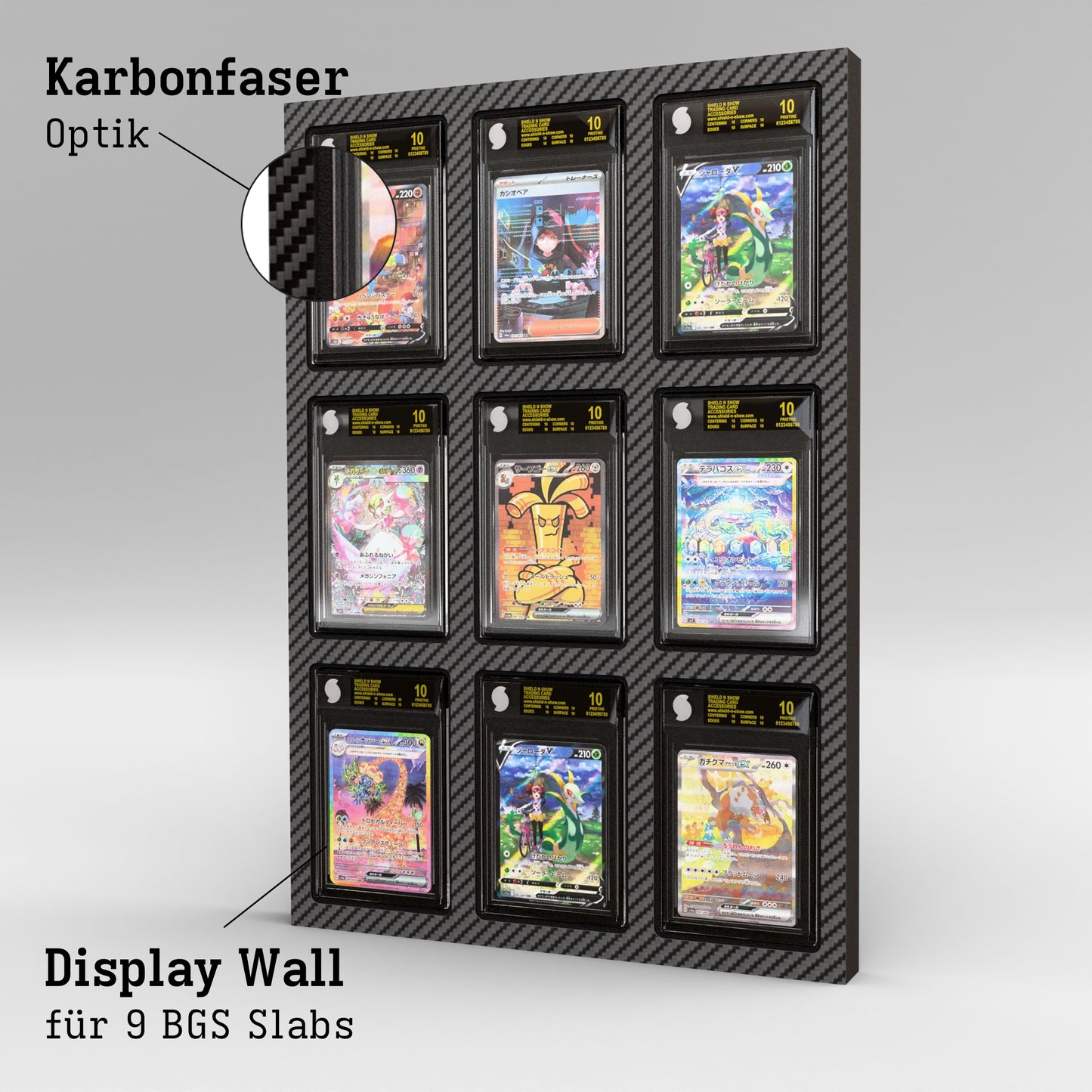 Display Wall for 3x3 BGS Graded Card Slabs Product Gallery Image 6 (en)