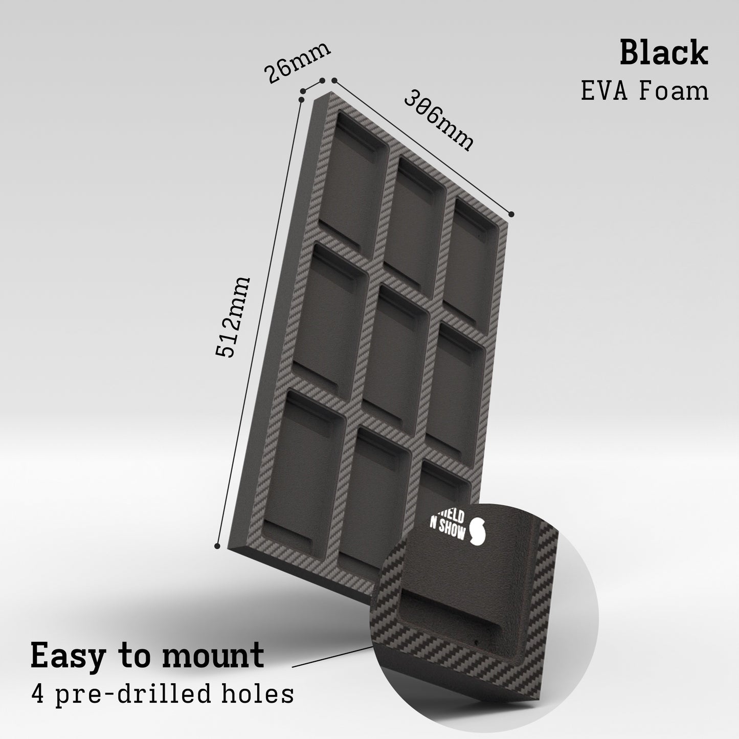 Display Wall for 3x3 Magnetic Booster Holder Product Gallery Image 4 (en)