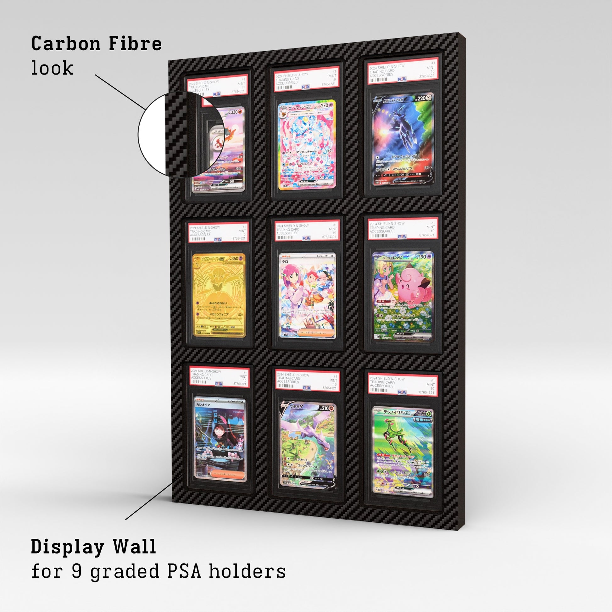 Display Wall for 3x3 PSA Graded Card Slabs Product Gallery Image 3