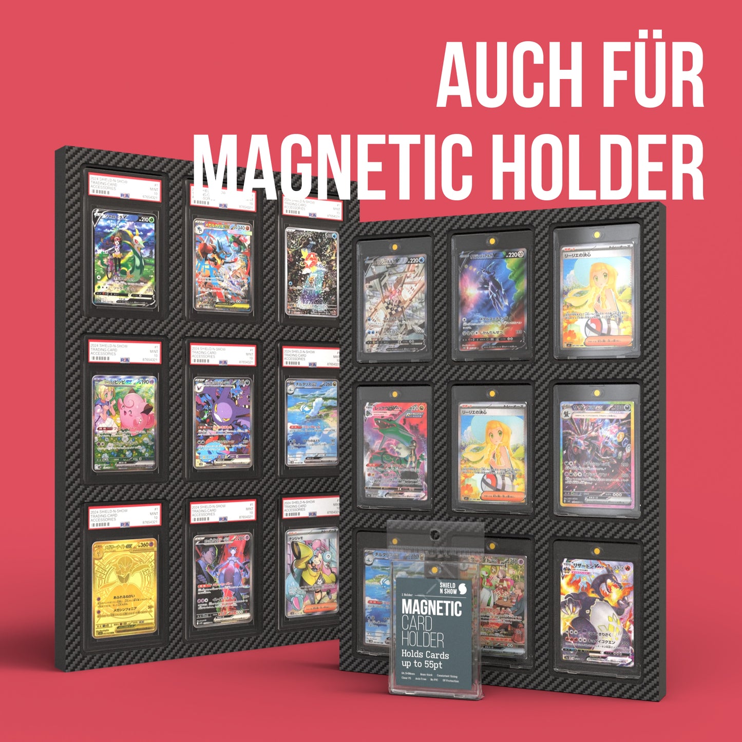 Display Wall for 3x3 PSA Graded Card Slabs Product Gallery Image 7 (de)