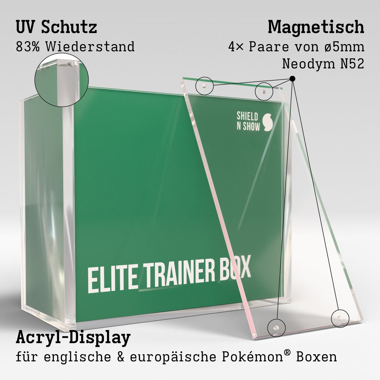 Elite Trainer Box Display Case Product Gallery Image 7 (de)