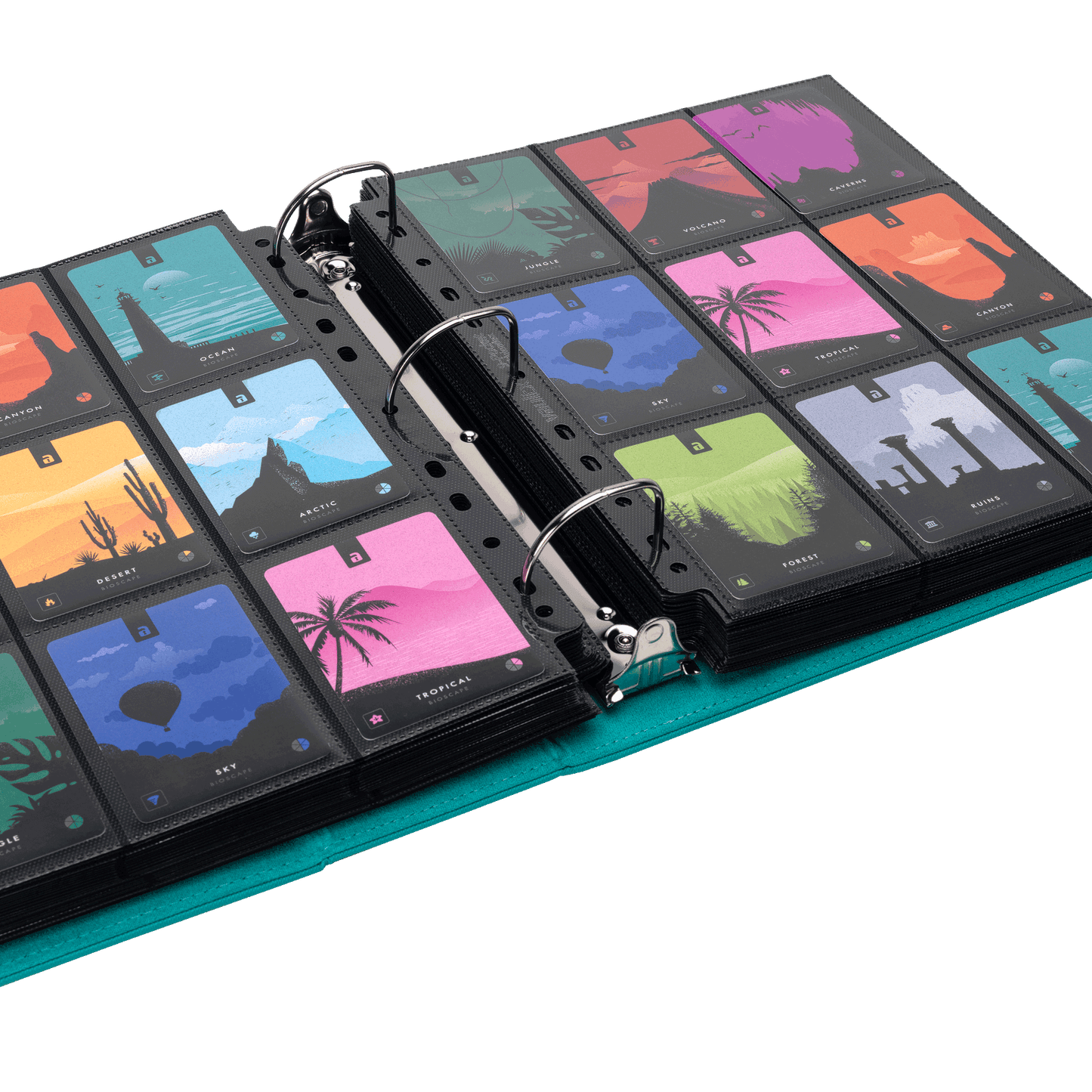 Large Exo-Tec® Ring Binder Product Gallery Image 2 [9301-ocean-blue]