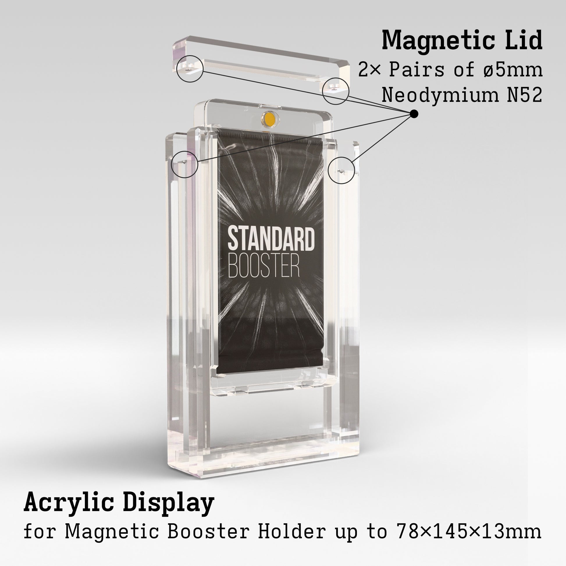 Magnetic Booster Holder Display Case Product Gallery Image 4 (en)