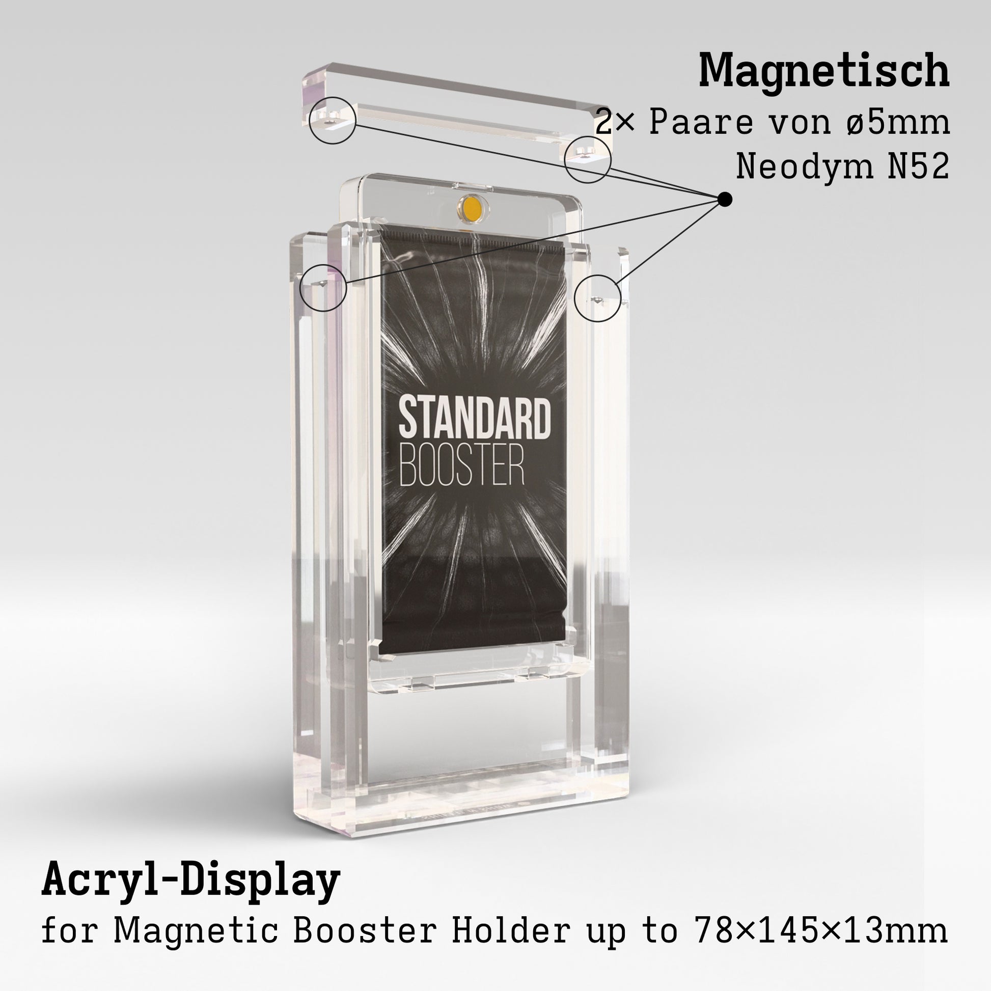 Magnetic Booster Holder Display Case Product Gallery Image 7 (de)