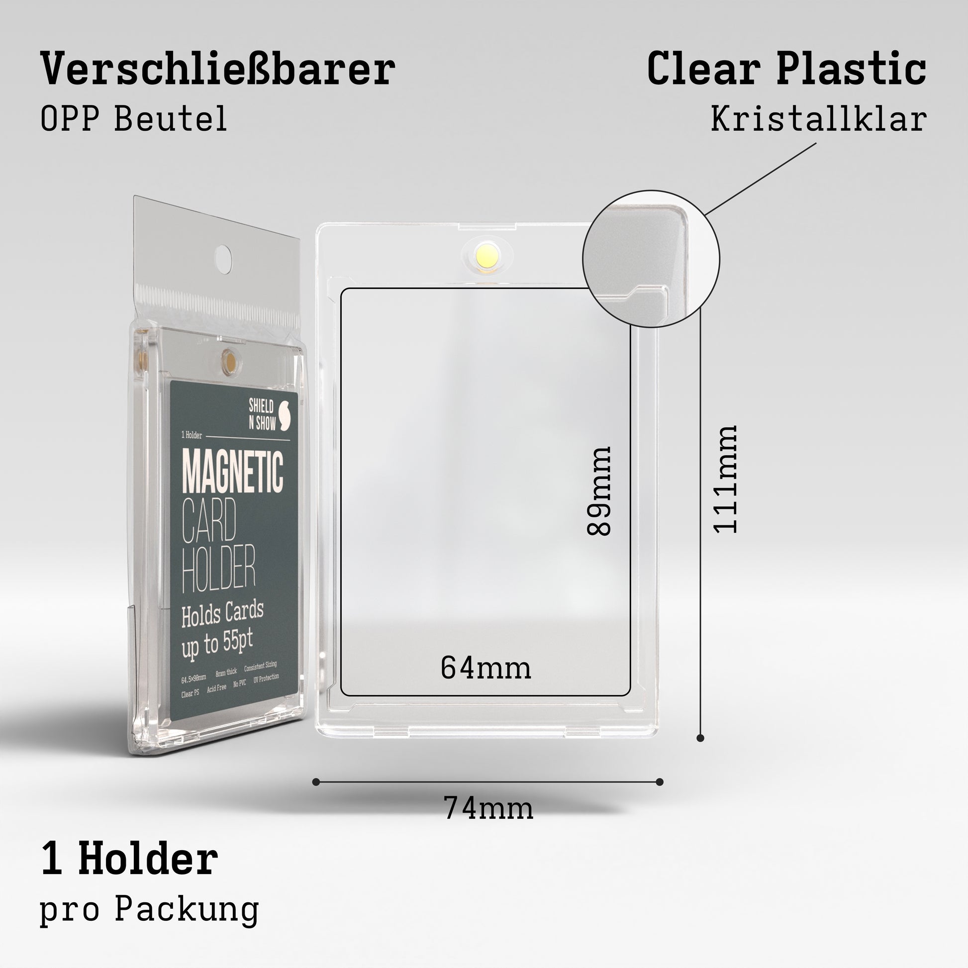 Magnetic Card Holder Product Gallery Image 7 (de)