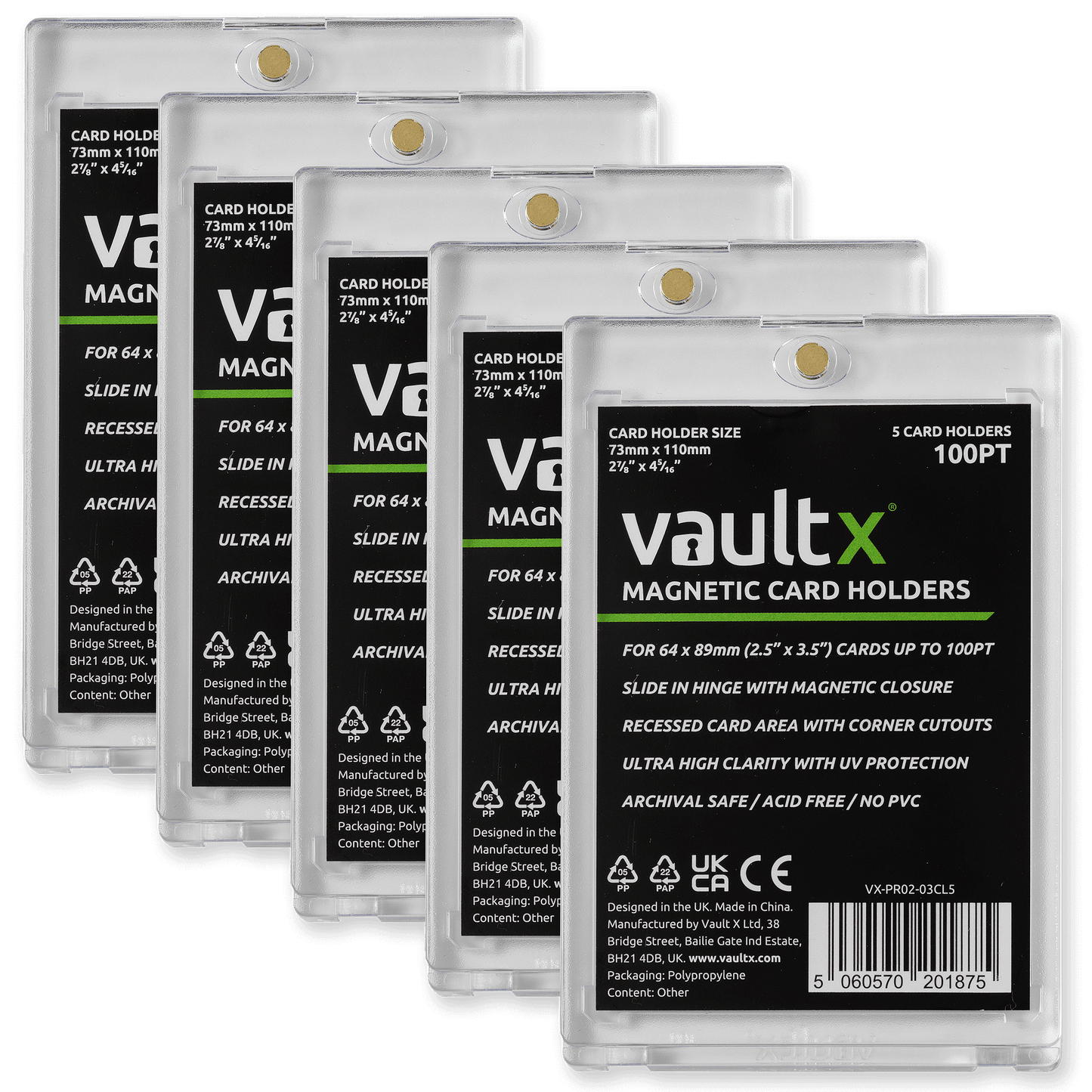 Magnetic Card Holders Product Gallery Image 1 [9302-5-×-100pt]