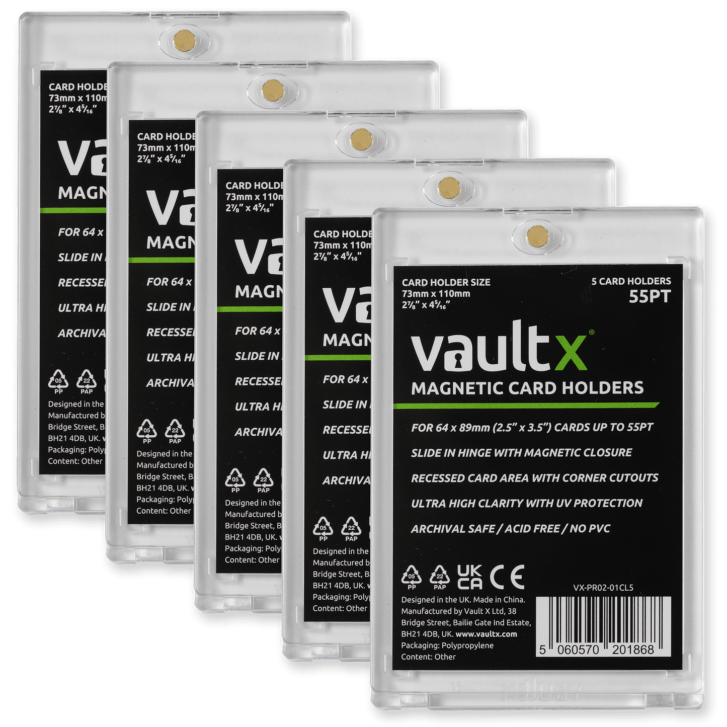 Magnetic Card Holders Product Gallery Image 1 [9302-5-×-55pt]