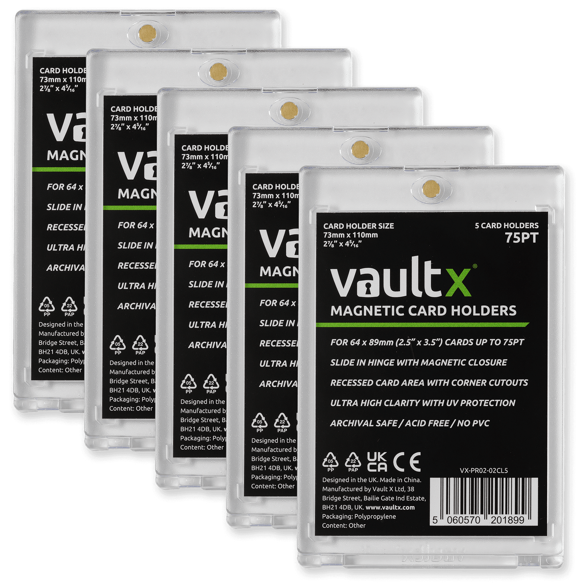 Magnetic Card Holders Product Gallery Image 1 [9302-5-×-75pt]