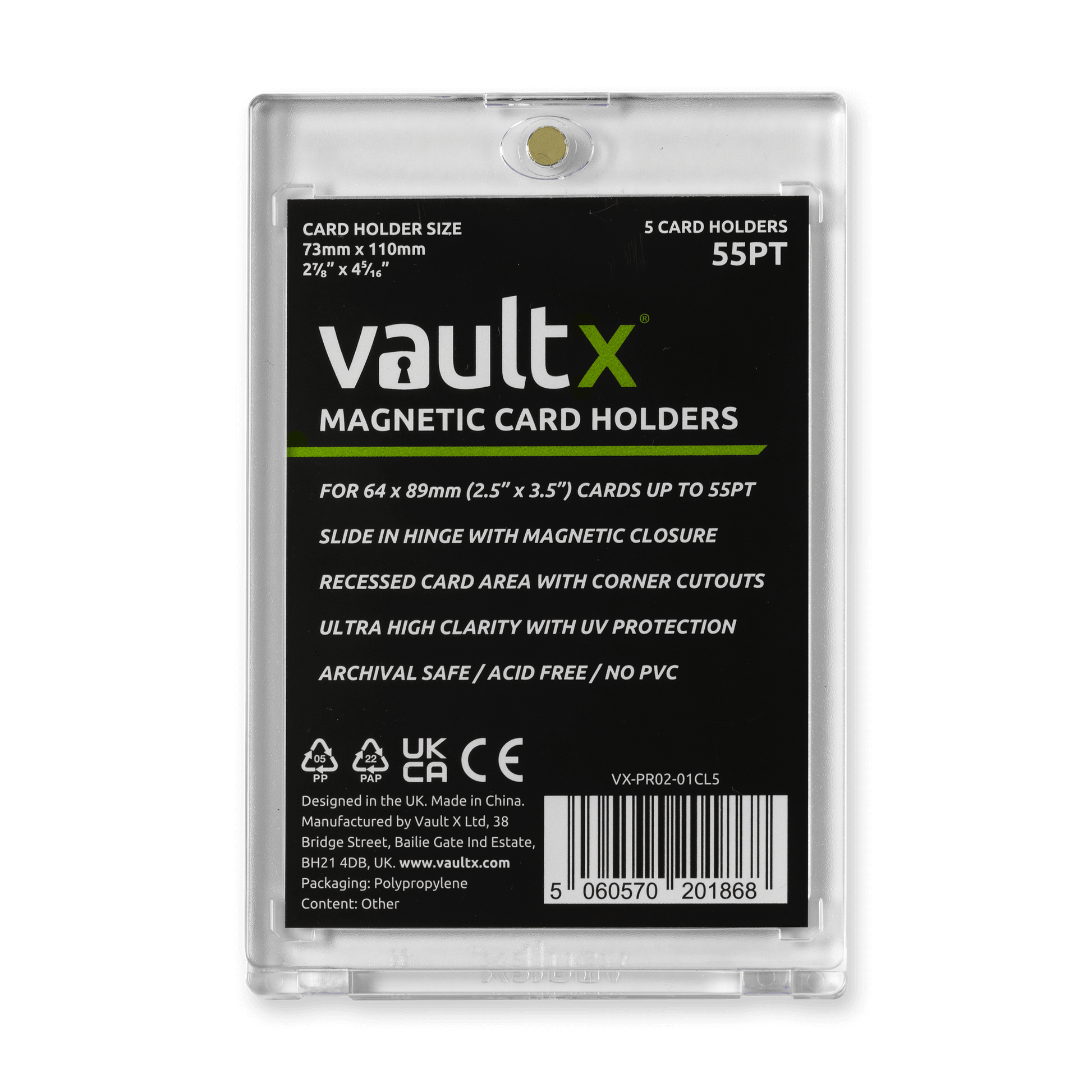 Magnetic Card Holders Product Gallery Image 2 [9302-5-×-55pt]