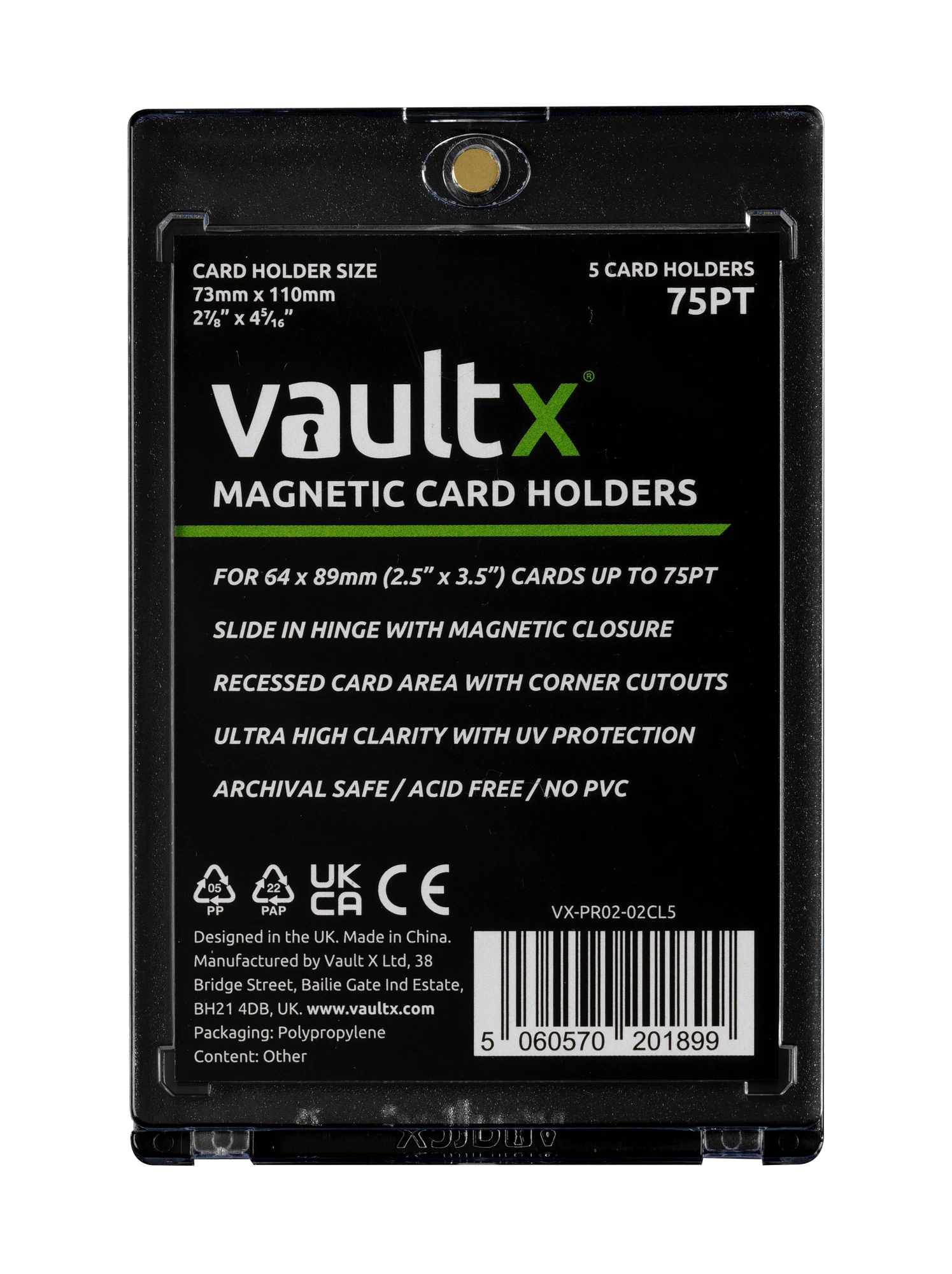 Magnetic Card Holders Specs Image