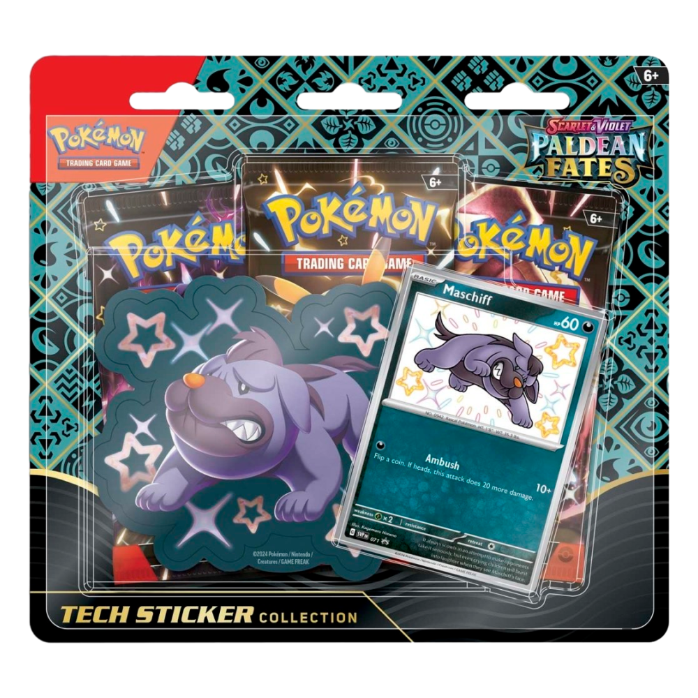 Paldean Fates Tech Sticker Collection - 3-Pack Blister 🇬🇧 (5109-sv4.5-M) Product Variant Image