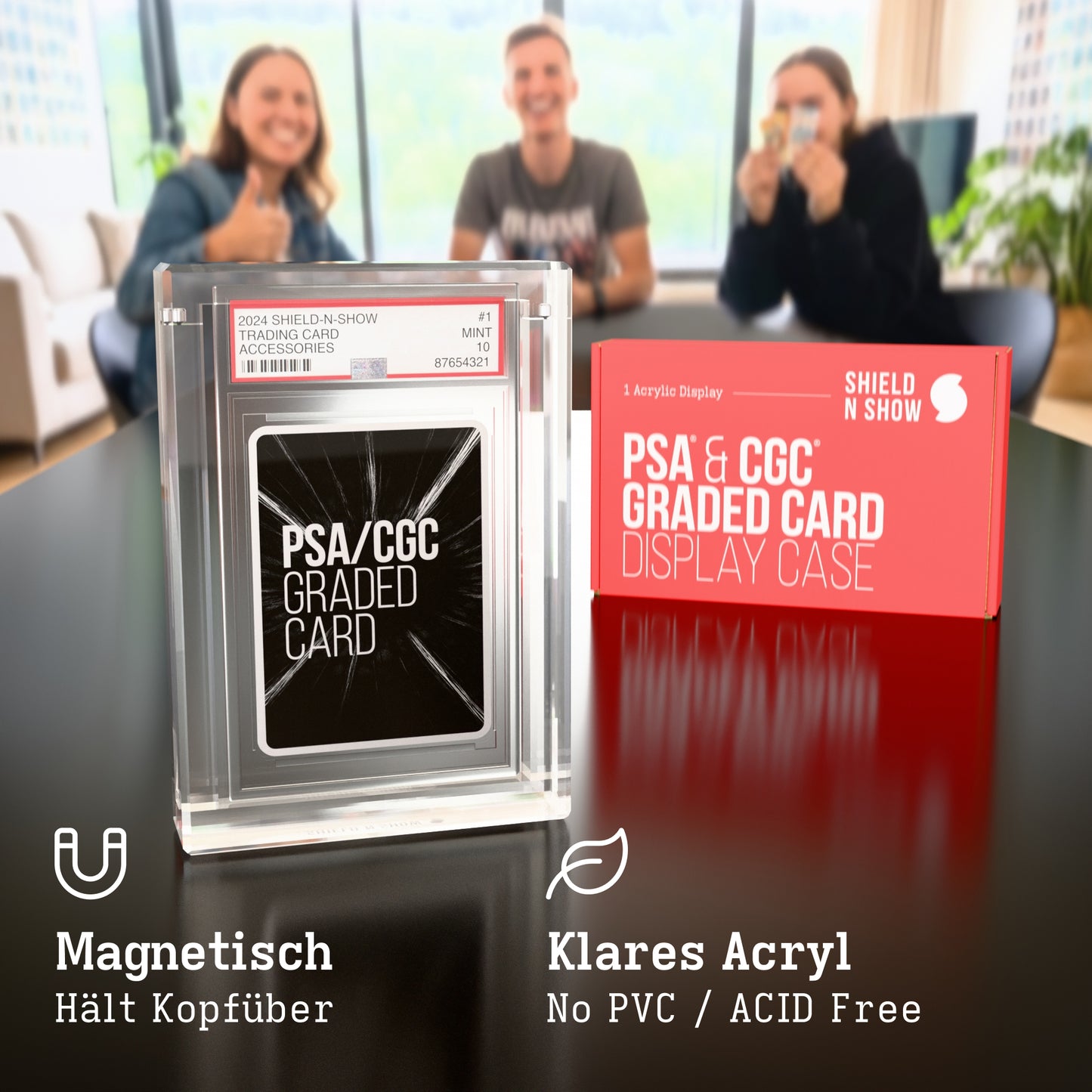 PSA and CGC Graded Card Display Case Product Gallery Image 5 (de)