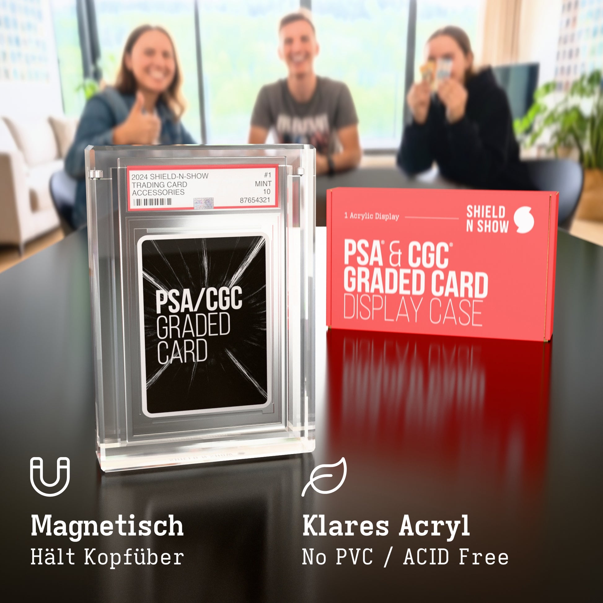 PSA and CGC Graded Card Display Case Product Gallery Image 5 (de)