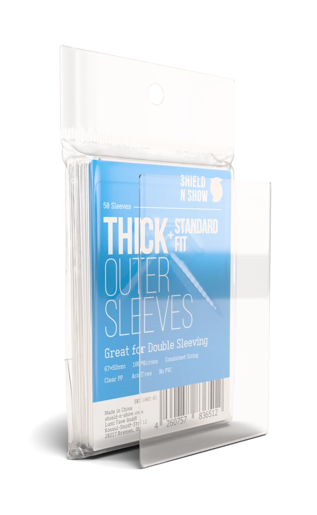 Thick Outer Sleeves Specs Image