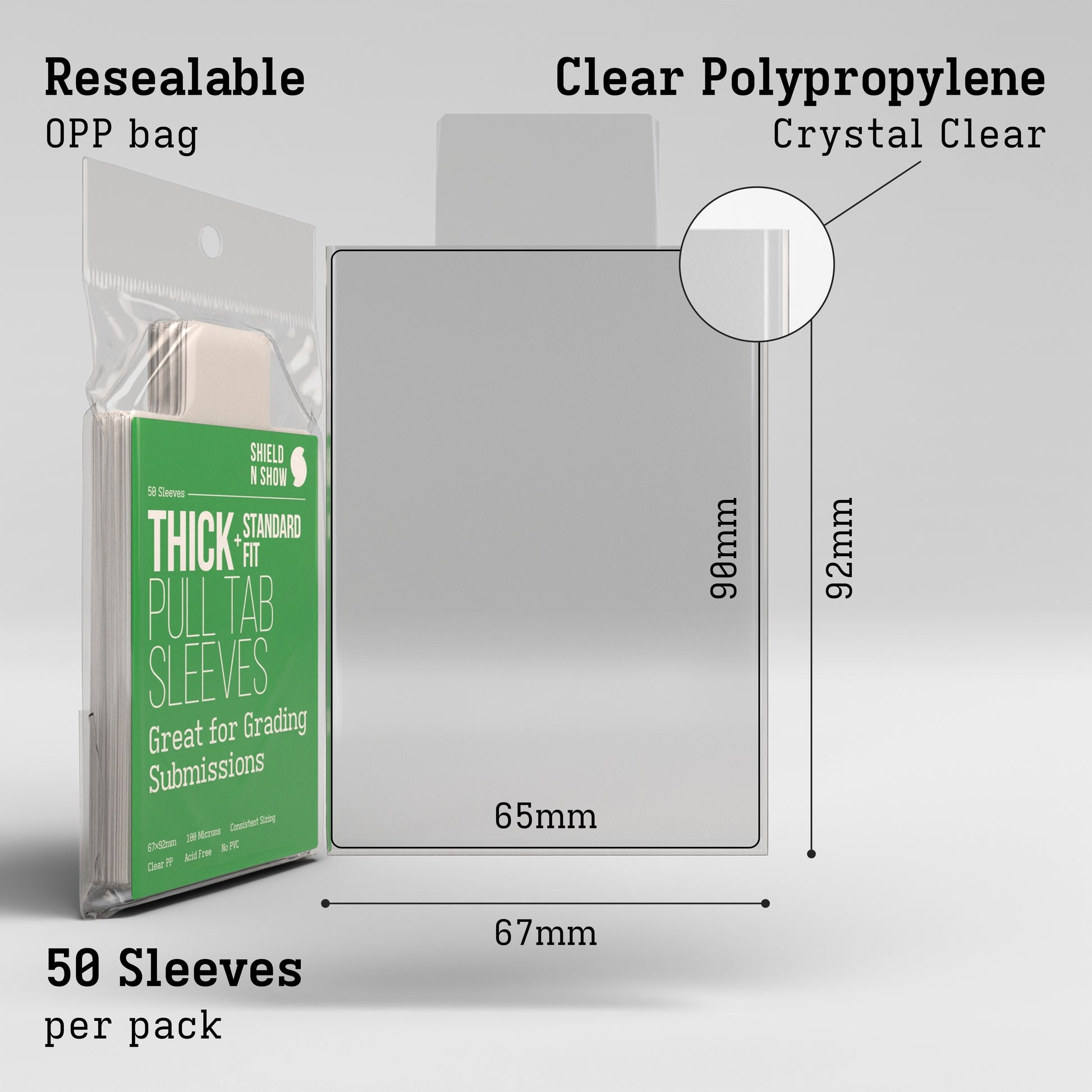 Thick Pull Tab Sleeves Product Gallery Image 3 (en)