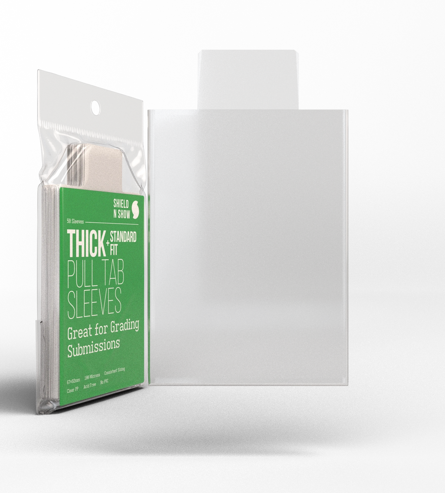 Thick Pull Tab Sleeves Specs Image